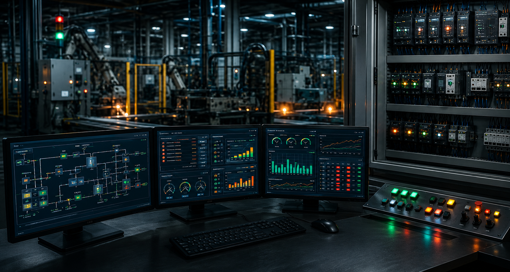 Manutenção industrial e supervisão de planta